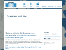 Tablet Screenshot of pacific-grip.com